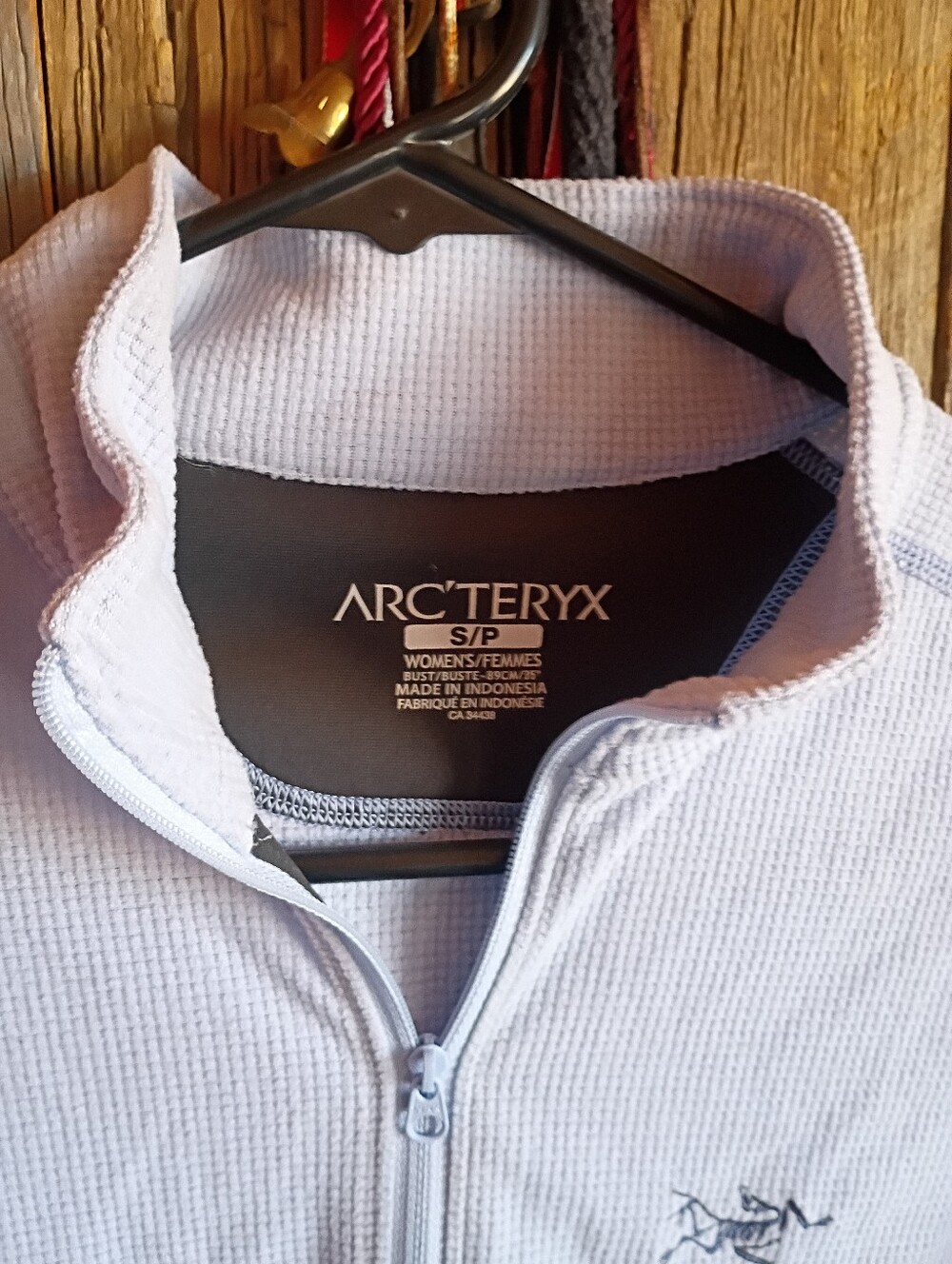 Arc'teryx Delta Lt EUC Base Layer 1/4 Zip Lilac - Picture 4 of 11